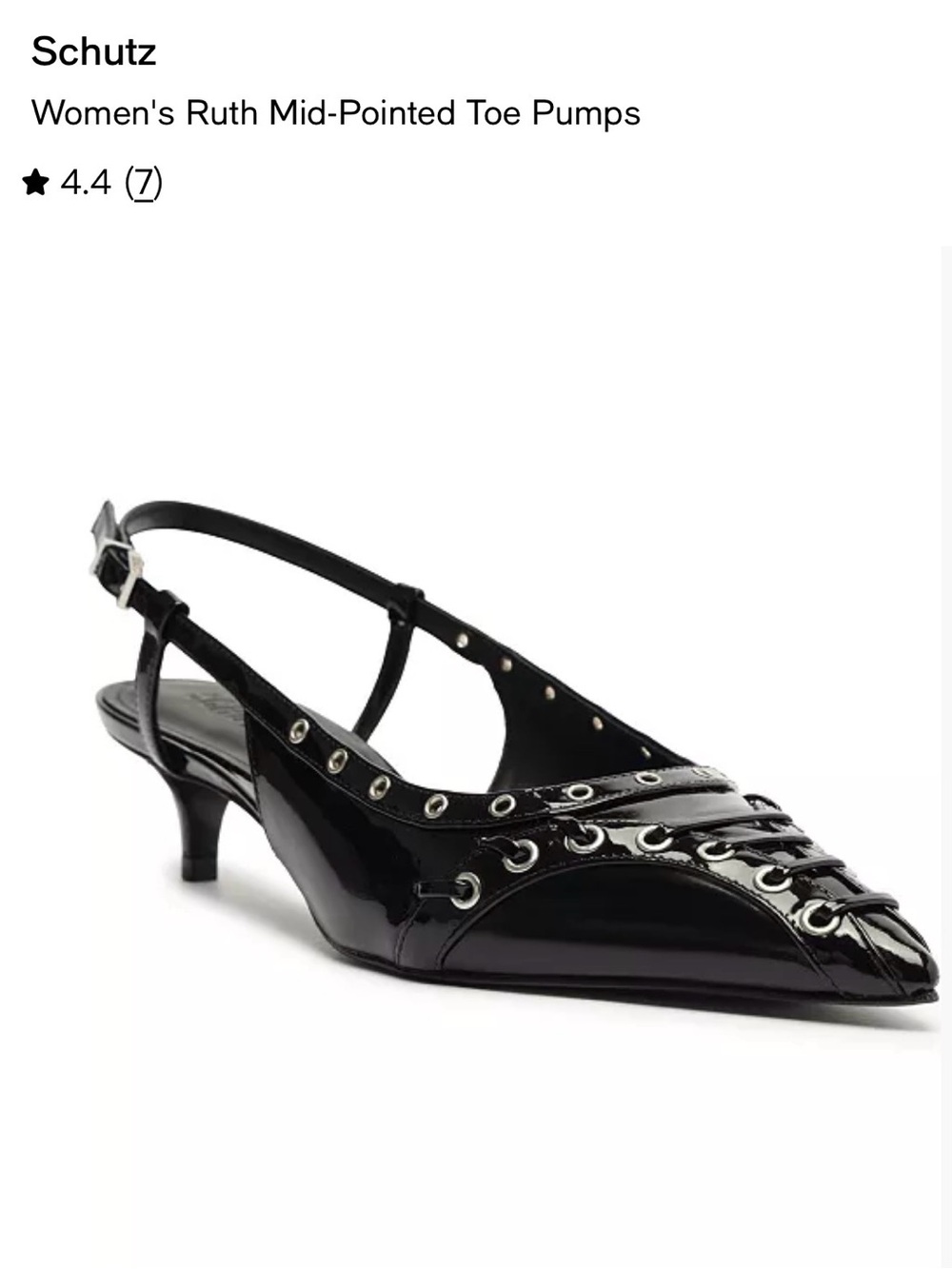 SCHUTZ Ruth Mid-Pointed Toe Pumps - Picture 6 of 8